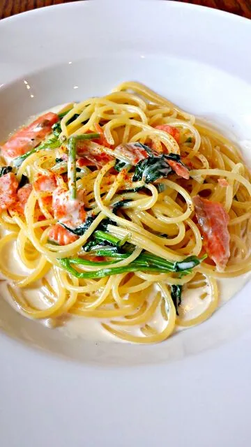 😆Creamy Salmon Pasta my favorite 😆|♪NC⇜さん