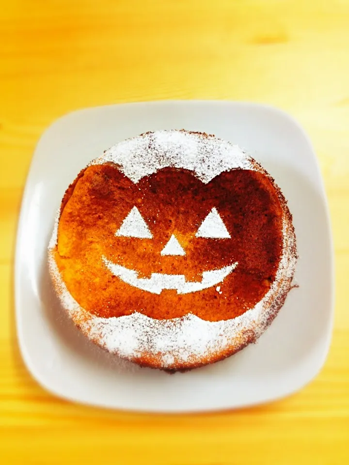 Snapdishの料理写真:なんちゃってハロウィンさつまいもチーズケーキ|チョコレートさん