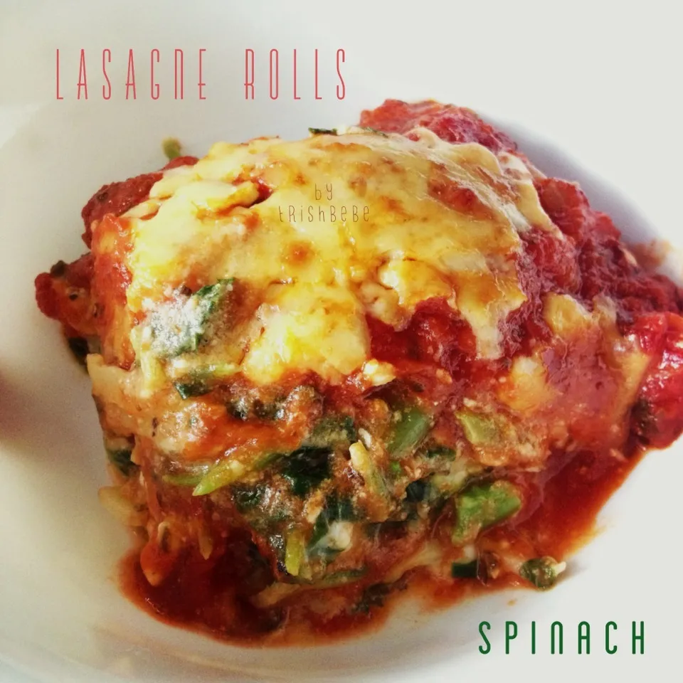 Spinach Lasagne Rolls|trishbebeさん