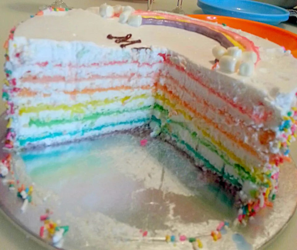 Rainbow cake|Juneさん