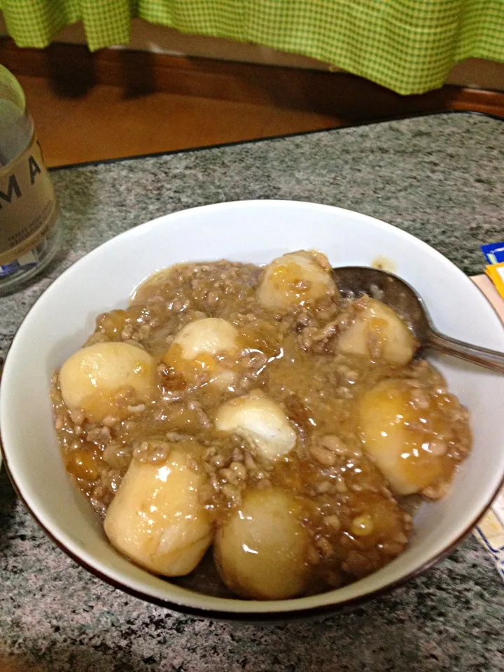 里芋と挽肉のあんかけ風煮物|宏樹さん