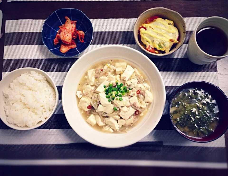 塩麻婆豆腐 11.2晩ごはん|ちさとさん