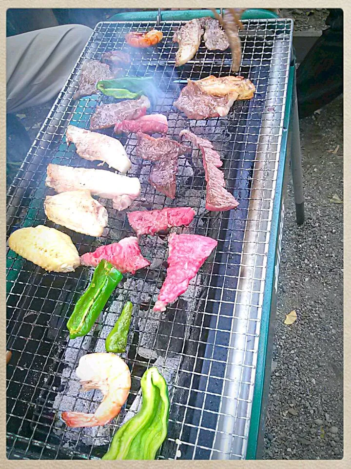 Snapdishの料理写真:熊野牛でバーベキュー♪|ゆきさん