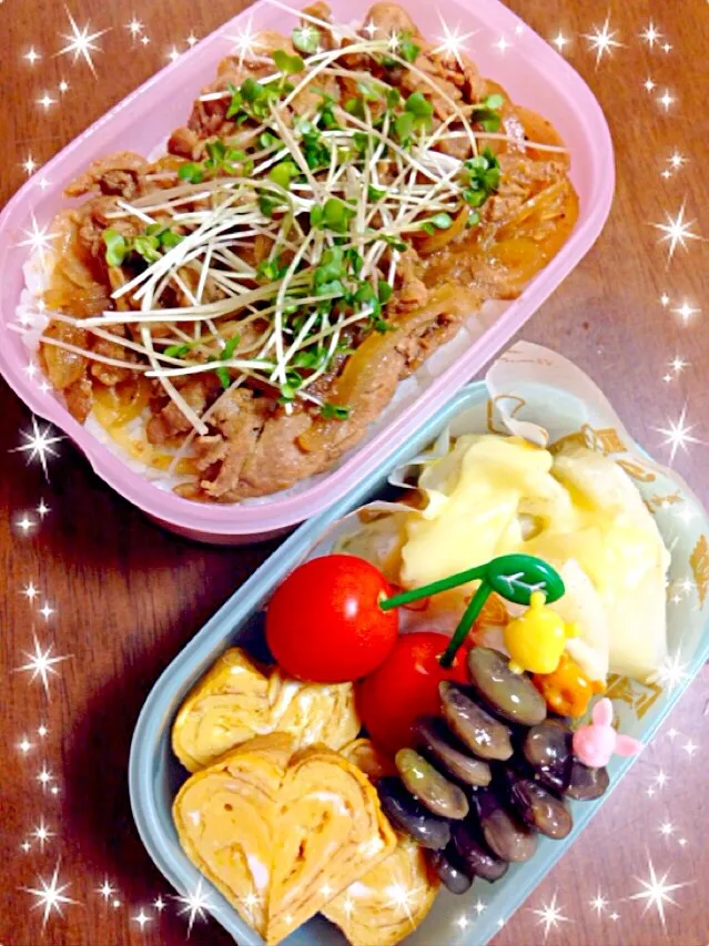 娘の豚丼弁当⭐️|みきさん