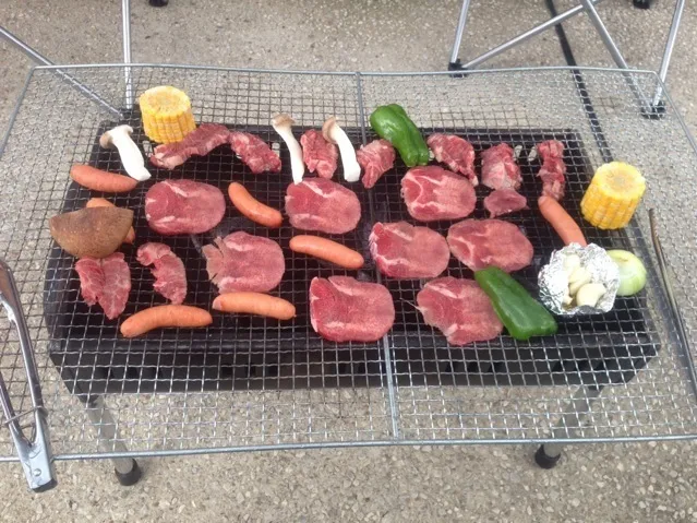 帰阪時の定番、BBQ！(^_−)−☆✨|サソリさん