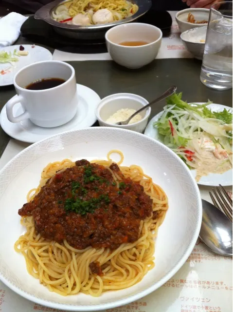 ランチ会〜生パスタえぞ鹿ポロネーズソース|まーままさん