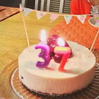 Snapdishの料理写真:パパ誕生日のケーキ|suzugakkinさん