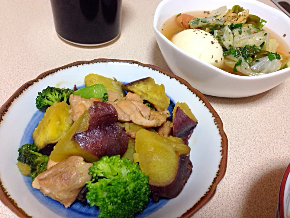 鶏ももとさつまいもほっくり煮＆トマトケチャップでポトフ(*^_^*)|ゆかぽんたさん