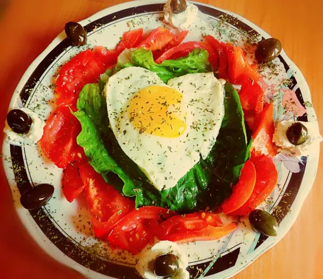 Eggs with vegies and olives|Rea Suu 레수さん