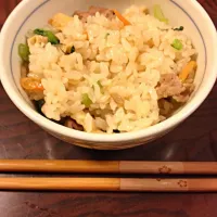 Snapdishの料理写真:給食レシピ  菜飯|りえぞんの台所さん