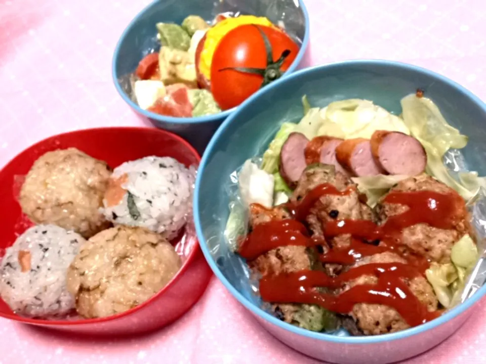 肉詰めお弁当|ゆか(´･ω･`)ぽそさん