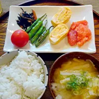 素朴な朝御飯