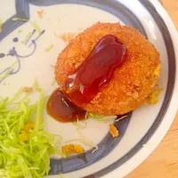 The curry croquette which my mother made|mahalonさん