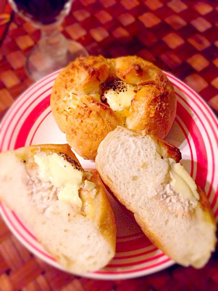 Potato&tuna French bread🍷ﾂﾅ&ﾎﾟﾃﾄﾌﾗﾝｽ|🌈Ami🍻さん