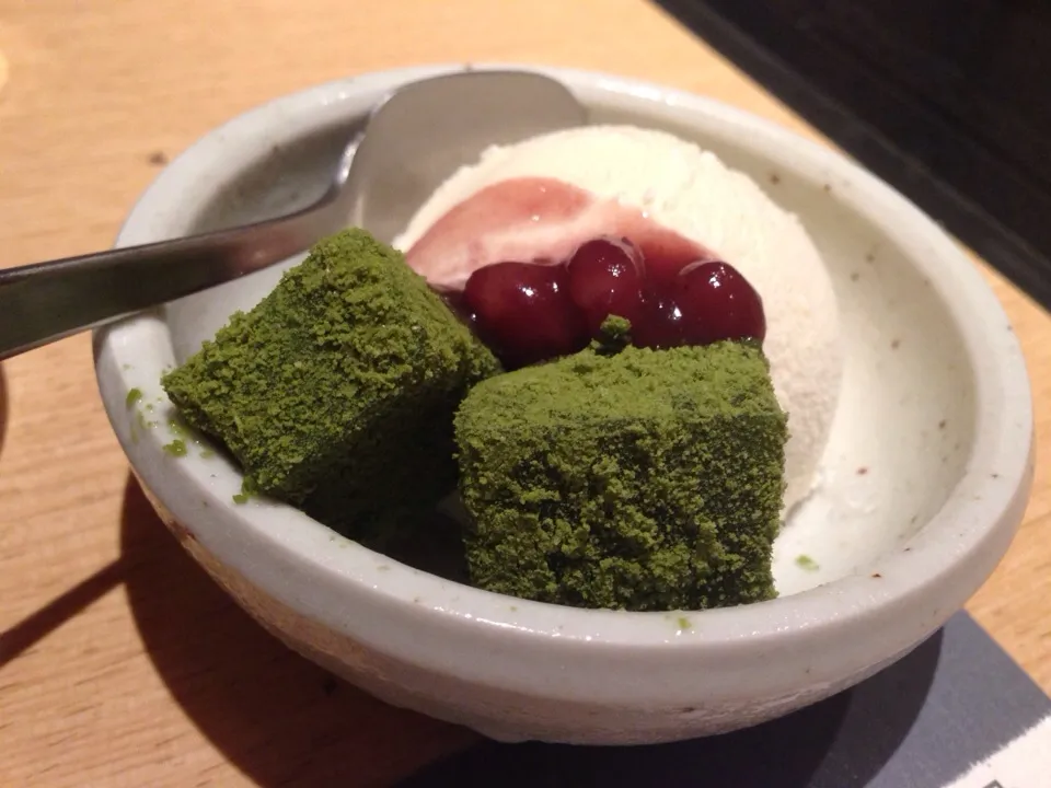 バニラアイスと抹茶わらび餅|季英子さん