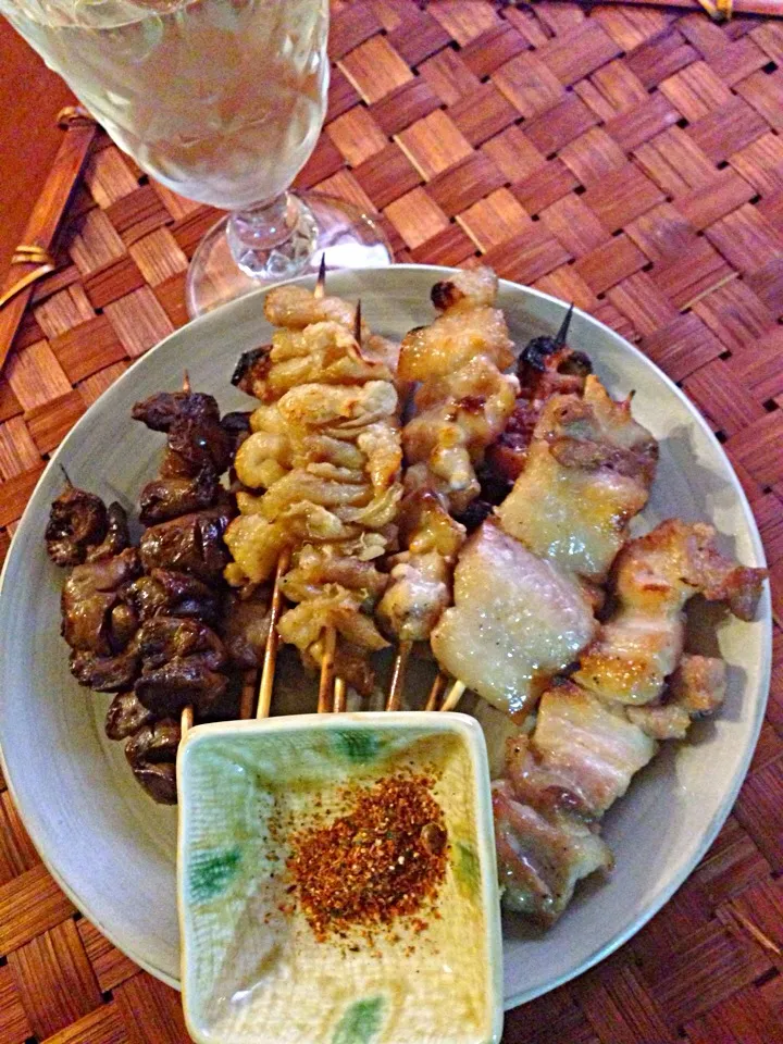 chicken pieces grilled on a skewer🍻焼き鳥|🌈Ami🍻さん