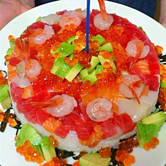 Sushi cake|aястасияさん