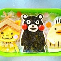 Snapdishの料理写真:ゆるキャラ弁当|のんのんさん