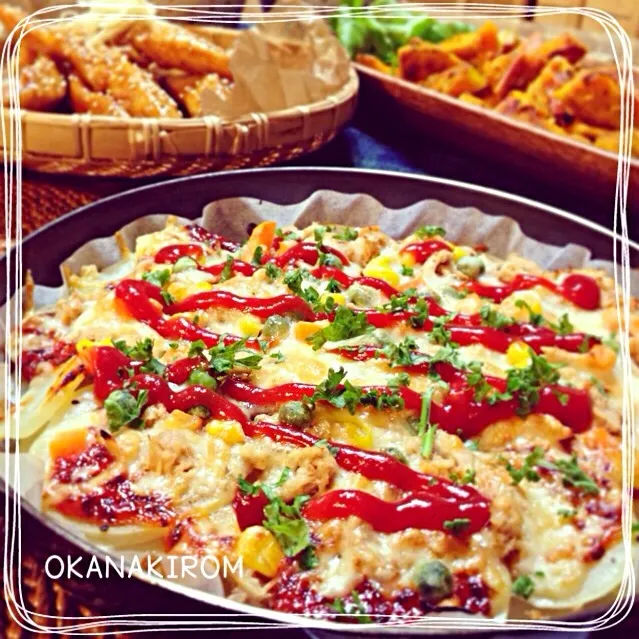 シリリさんの料理 グリルパンで簡単すぎる！いつでも出来る！ジャガピザ＼(^o^)／|おかなさん