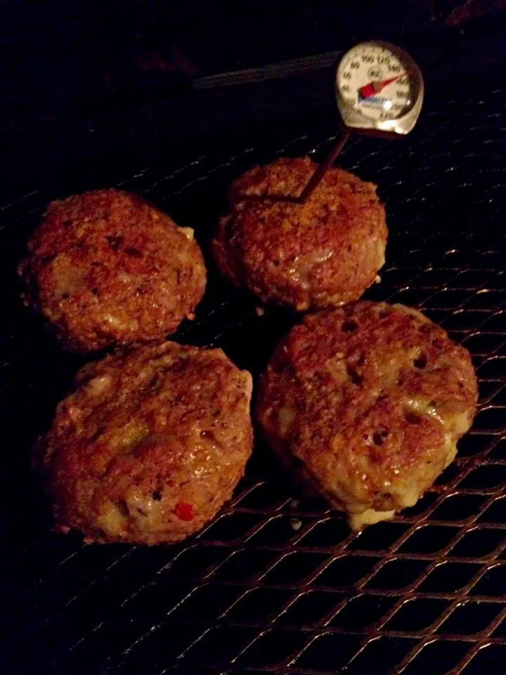 tukey bugers ... savory four cheese n peppers all in one patty !|geoffrey hatcherさん