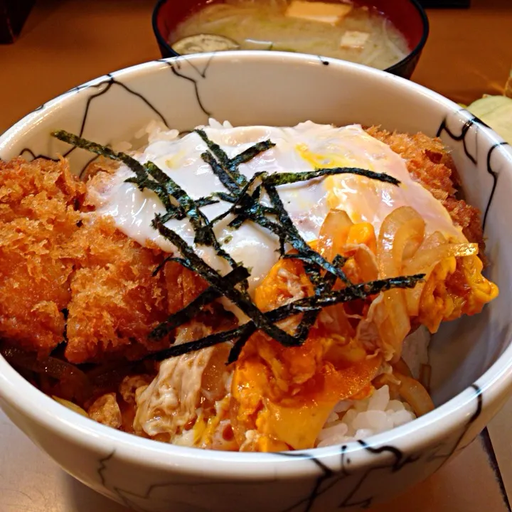 かつ丼定食@とん喜(銀座)|塩豚骨さん