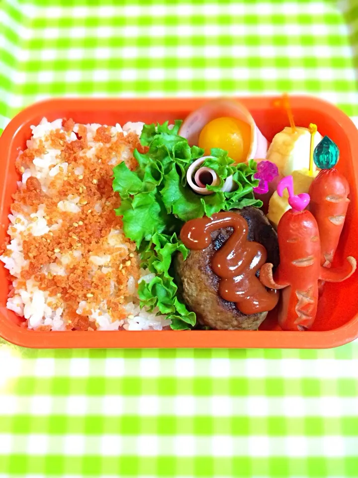 Snapdishの料理写真:ＪK楓のお弁当11/5 ハンバーグ弁当|よこたんさん