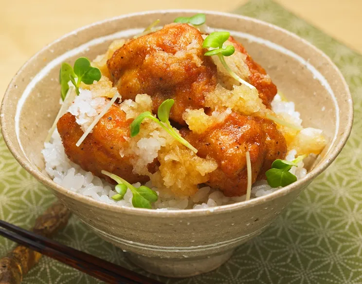 みぞれチキンのせ丼|いいだし、いい鰹節。ヤマキさん