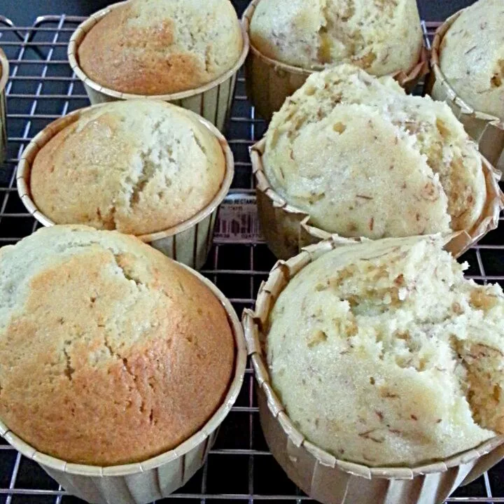 steamed and baked banana muffins|Spidyqueenさん