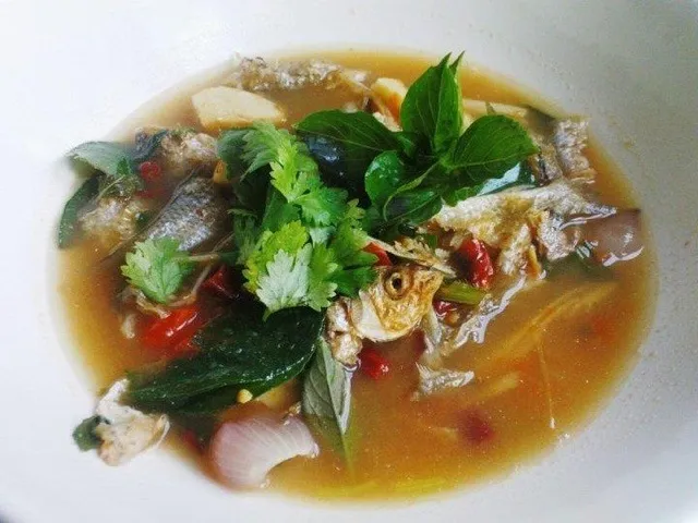 Spicy dried fish soup|oleさん