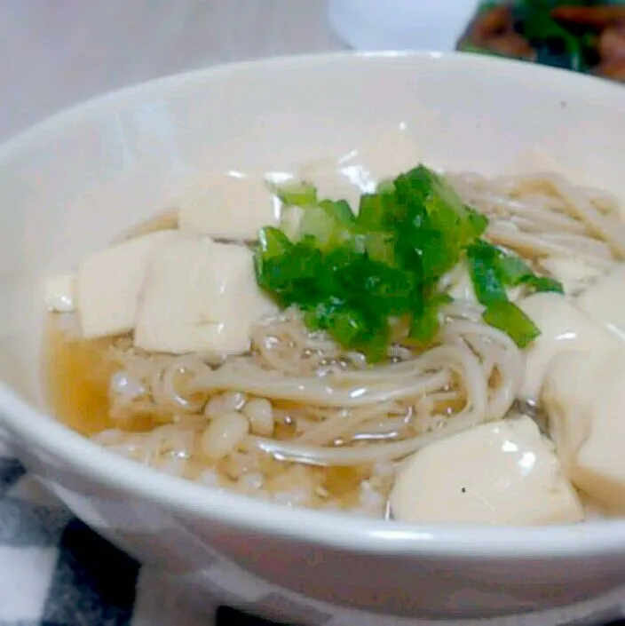 豆腐とえのきのあんかけ丼|さくらさん