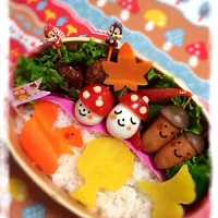 Snapdishの料理写真:ゆっぴーઈ(◕ั◡◕ั)*ﾟ*♡のお弁当『秋だよ〜ん💕』