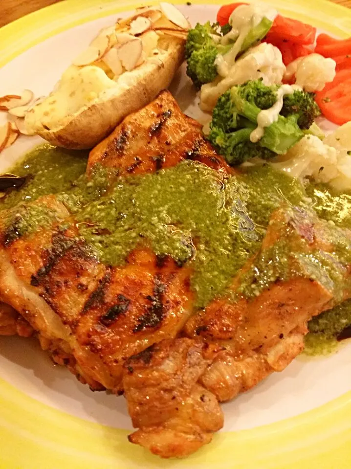 Basil Pesto Chicken Steak ~♡|Jihye Jsさん