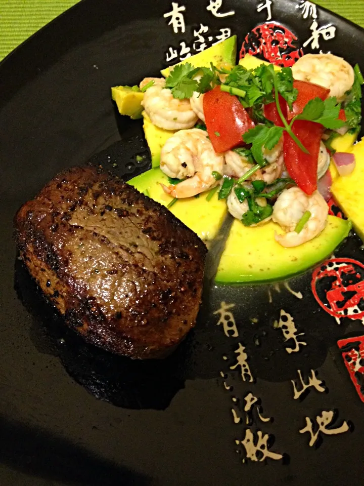 FiletMignon w/shrimp ceviche|Carlos Baezさん