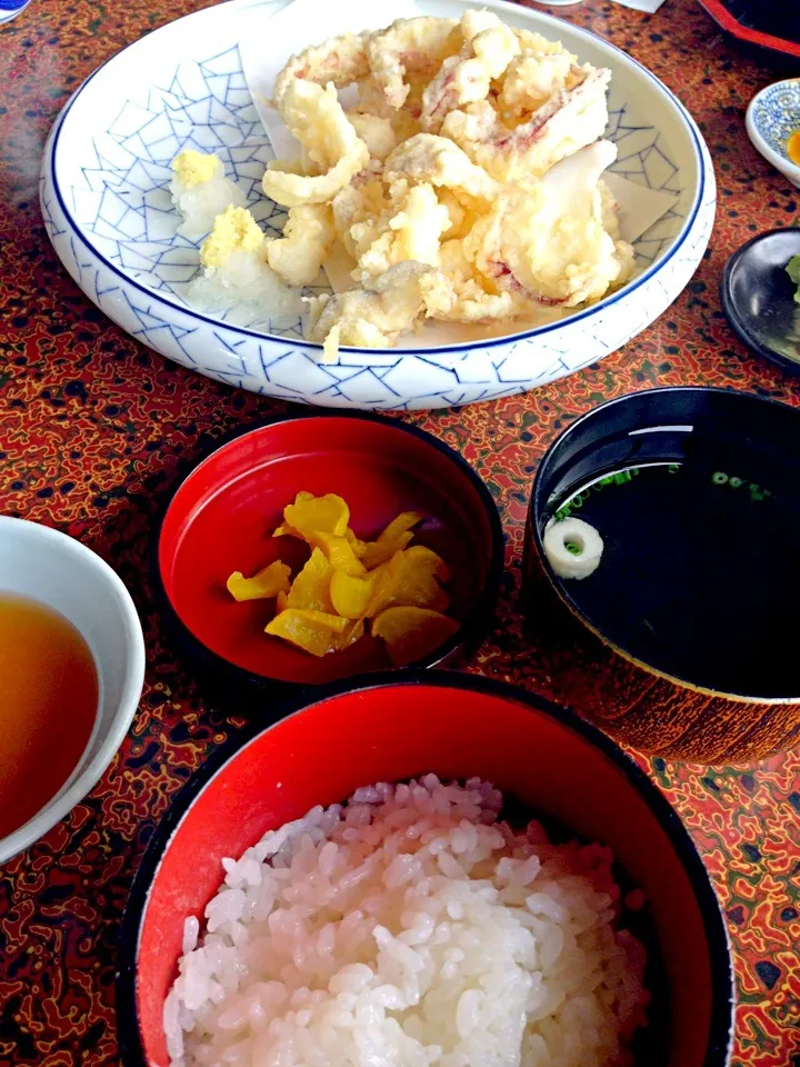 佐賀 かもめ食堂 ゲソ天ぷら|オカメさんさん