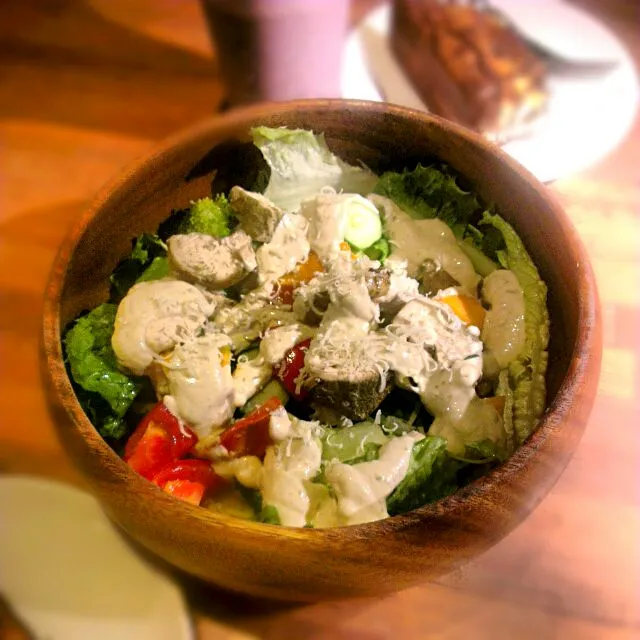 Snapdishの料理写真:雞肉凱撒沙拉 Caesar salad with chickens|Becky✈さん