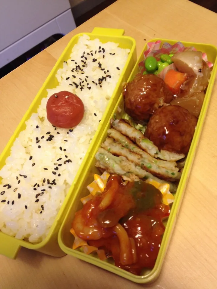 🌟旦那ちゃんのお弁当🌟エビチリ弁当|ゆうさん