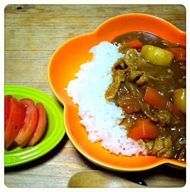 Snapdishの料理写真:今日の夕飯　カレー|しょうこさん