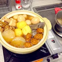 Snapdishの料理写真:(⌒▽⌒) Oden for dinnerです！|emmaさん