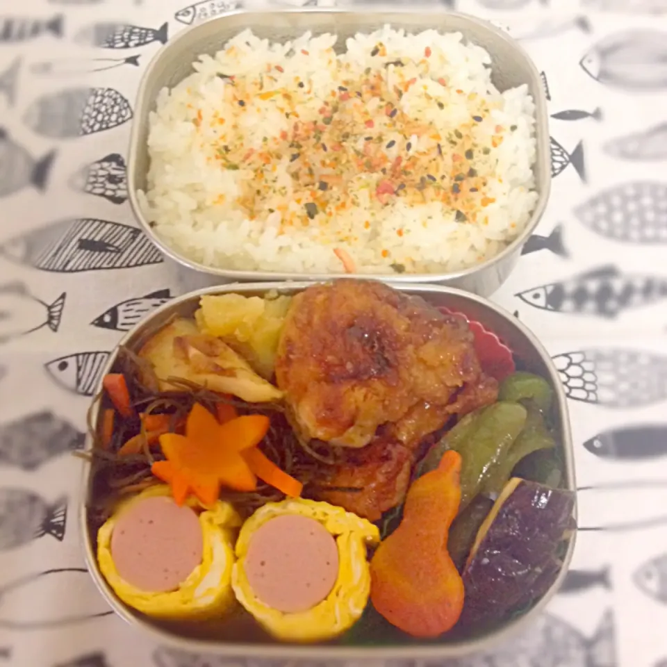 Snapdishの料理写真:今日のお弁当☆|パピヨン☆さん