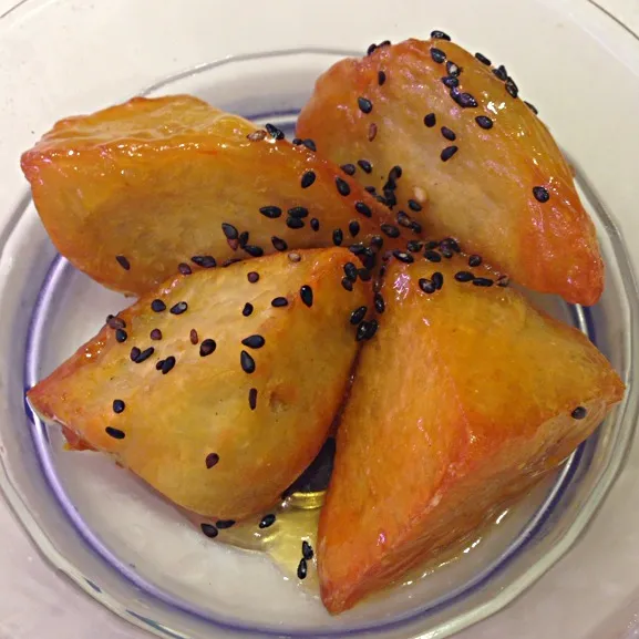 Deep fried sweet potato @ sushi-go-round|Christine Bruceさん