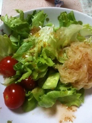 Snapdishの料理写真:Veggie salad with konnyaku noodles|🍑Foodtrip Unlimited🍴さん