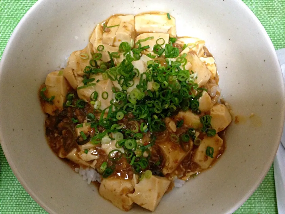 麻婆丼1|ばーさんさん