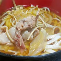 Snapdishの料理写真:肉ときのこのうどん|ゆきえさん