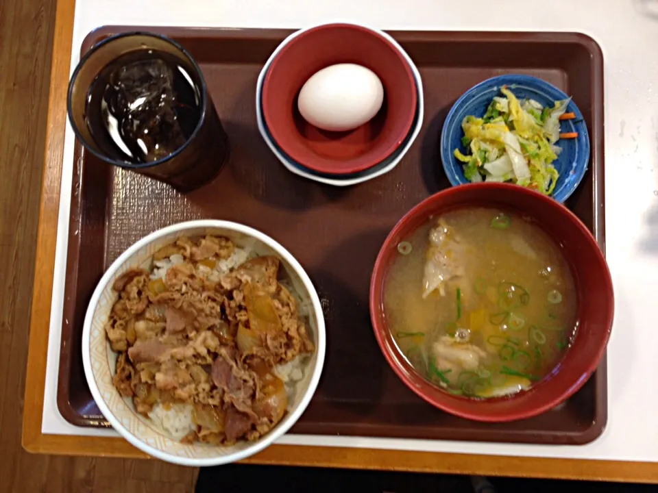 牛丼(並)3点セット おんたま•とん汁変更|ばーさんさん