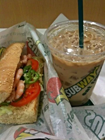 Shrimp tomato sub and Soya Latte|🍑Foodtrip Unlimited🍴さん