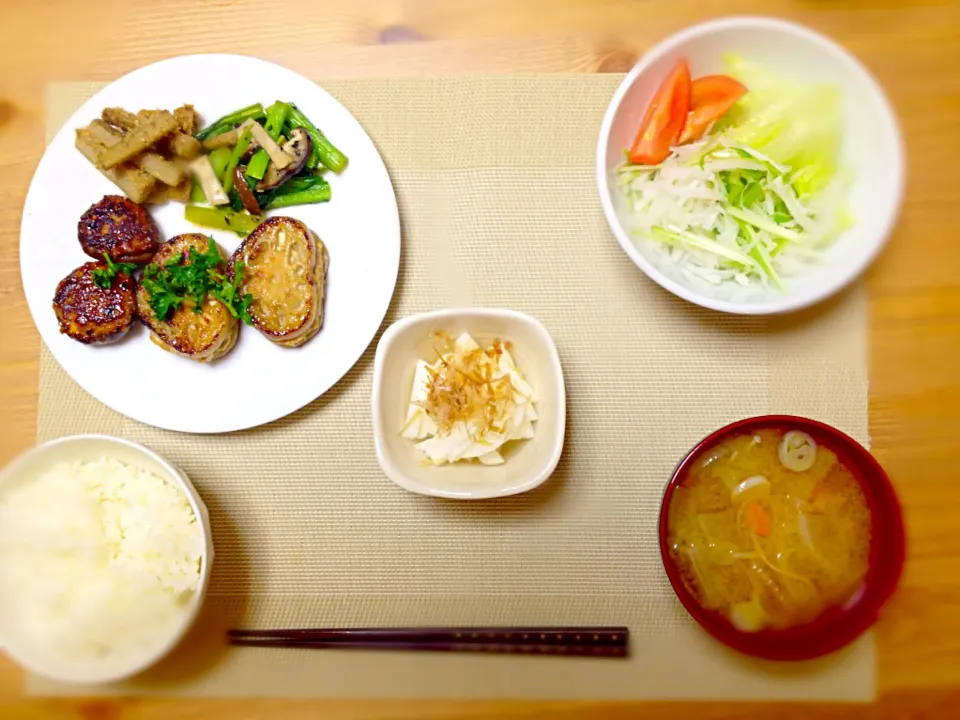 今日の晩ご飯 レンコンの挟み焼き|チョコレートさん