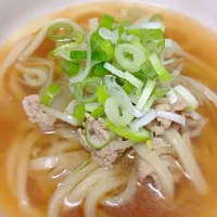 Snapdishの料理写真:おでんの残り汁で作ったうどん|Fumiko Nakashimaさん