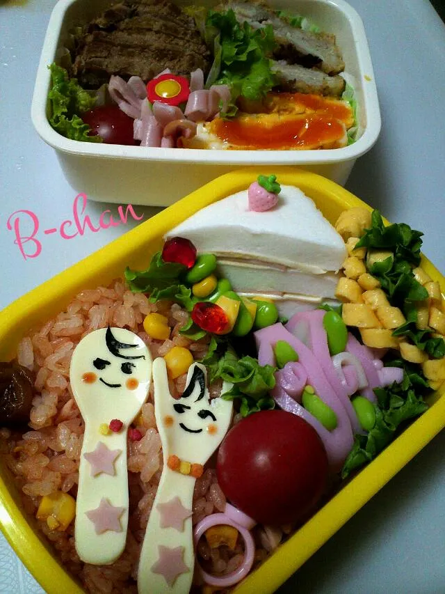 コラボ弁当♪で可愛い～♪美味しい～♪|Bちゃんさん