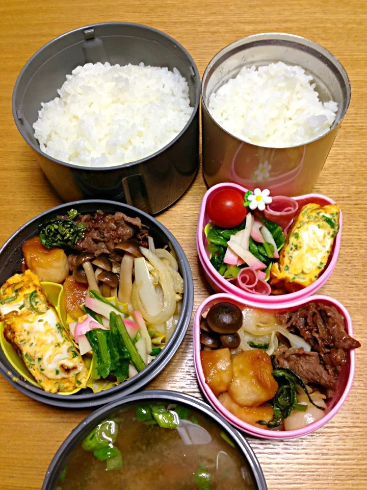 Snapdishの料理写真:１１月９日2人弁当|川上千尋さん