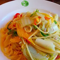 季節の野菜とアンチョビのパスタ|Parmi-les- fleursさん